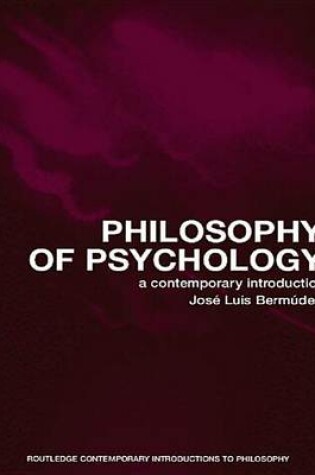 Cover of Philosophy of Psychology