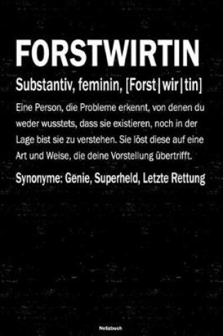 Cover of Forstwirtin Notizbuch