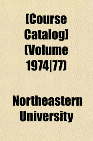 Cover of [Course Catalog] (Volume 1974-77)