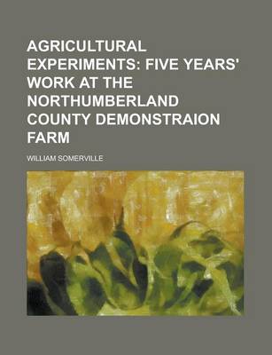 Book cover for Agricultural Experiments