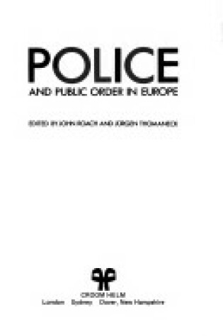 Cover of Police and Public Order in Europe