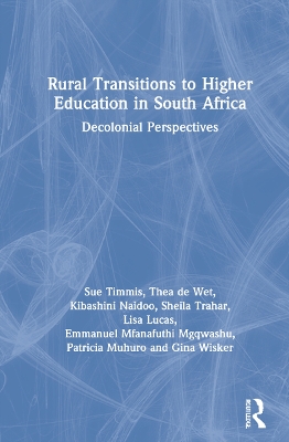 Book cover for Rural Transitions to Higher Education in South Africa