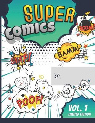 Book cover for Blank Comic Book For Boys