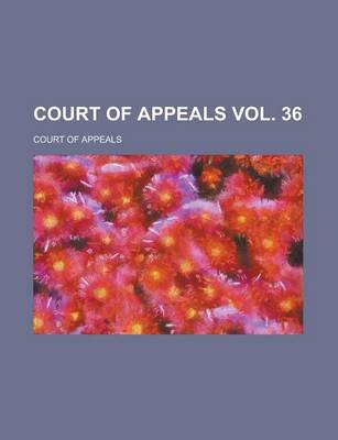 Book cover for Court of Appeals Vol. 36