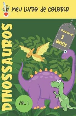 Cover of Meu livro de colorir dinossauros