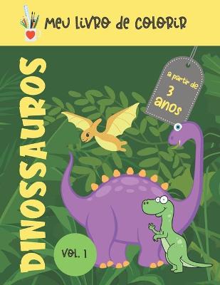 Cover of Meu livro de colorir dinossauros