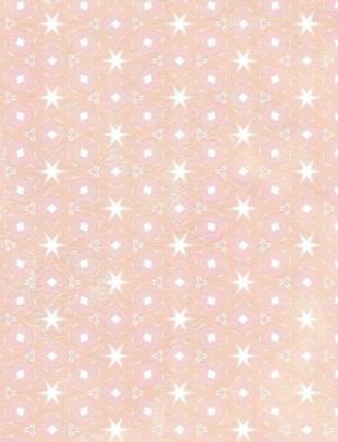 Cover of Composition Notebook College Ruled with Abstract Peach Stars Pattern Cover
