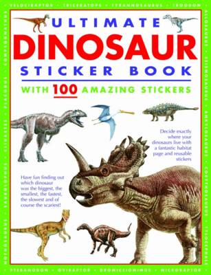 Book cover for Ultimate Dinosaur Sticker Book