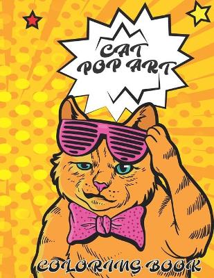 Book cover for Cat Pop Art Coloring Book