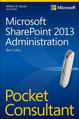 Cover of Microsoft(R) SharePoint(R) 2013 Administration Pocket Consultant