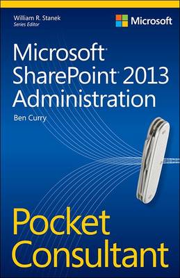 Book cover for Microsoft(R) SharePoint(R) 2013 Administration Pocket Consultant