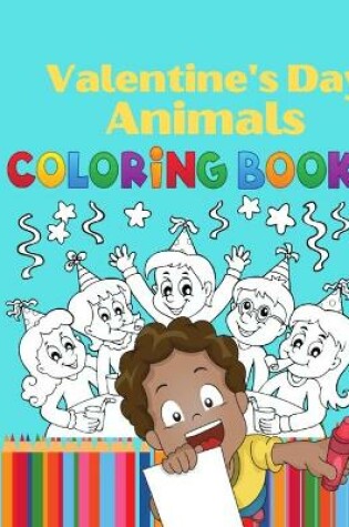 Cover of Valentine's Day Animals coloring book