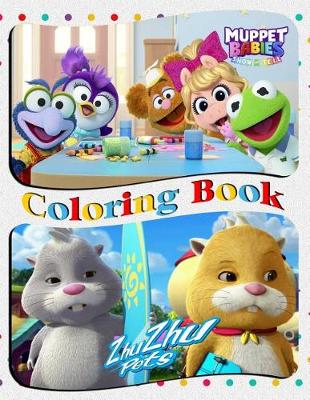 Book cover for Muppet Babies & Zhu Zhu Pets Coloring Book