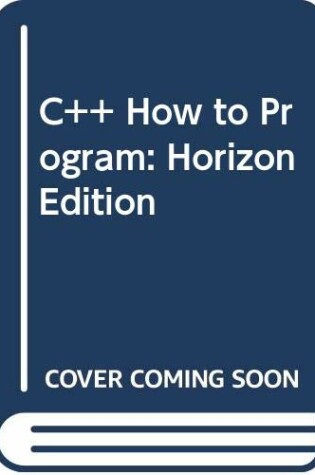 Cover of C++ How to Program: Horizon Edition