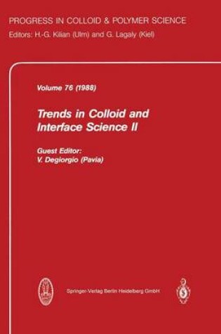 Cover of Trends in Colloid and Interface Science II