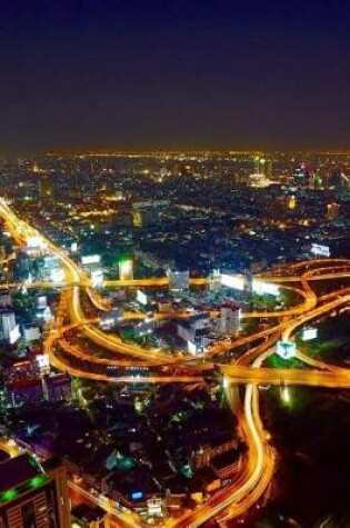 Cover of Aerial View of Bangkok, Thailand at Night Journal