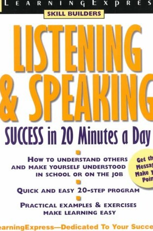 Cover of Listening & Speaking Success in 20 Minutes a Day