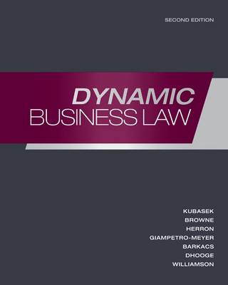 Book cover for Dynamic Business Law