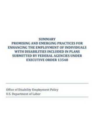 Cover of Summary Promising and Emerging Practices for Enhancing the Employment of Individuals with Disabilities Included in Plans Submitted by Federal Agencies Under Executive Order 13548