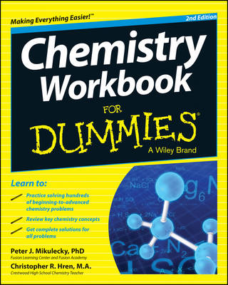 Book cover for Chemistry Workbook For Dummies