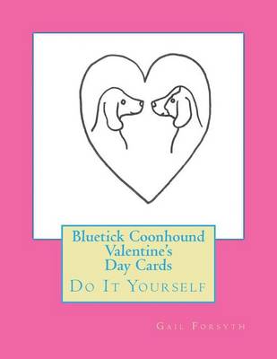 Book cover for Bluetick Coonhound Valentine's Day Cards