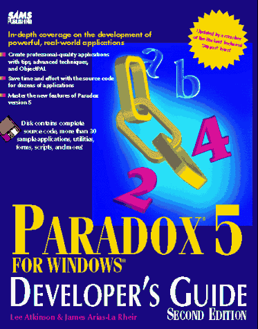 Book cover for PARADOX 5 for Windows Developer's Guide