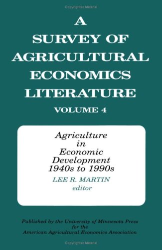 Book cover for Survey of Agricultural Economics Literature V4