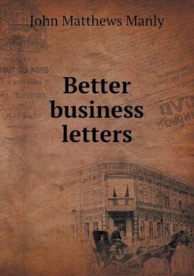 Book cover for Better business letters