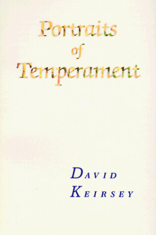 Cover of Portraits of Temperament