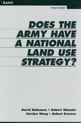 Book cover for Does the Army Have a National Land Strategy?