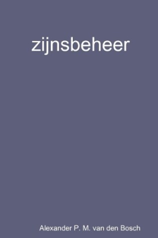 Cover of zijnsbeheer