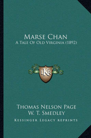 Cover of Marse Chan Marse Chan