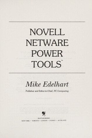 Cover of Novell Netware Power Tools