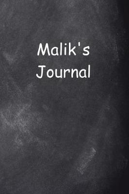 Book cover for Malik Personalized Name Journal Custom Name Gift Idea Malik