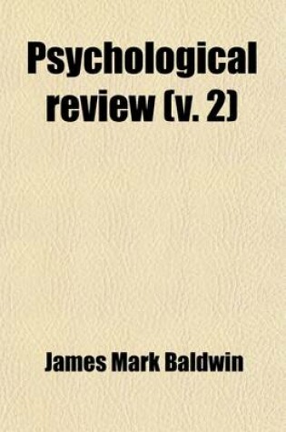 Cover of Psychological Review (Volume 2)