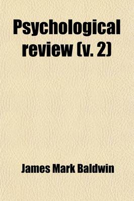 Book cover for Psychological Review (Volume 2)