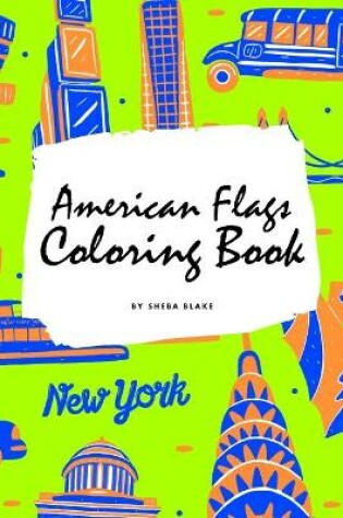 Cover of American Flags of the World Coloring Book for Children (6x9 Coloring Book / Activity Book)