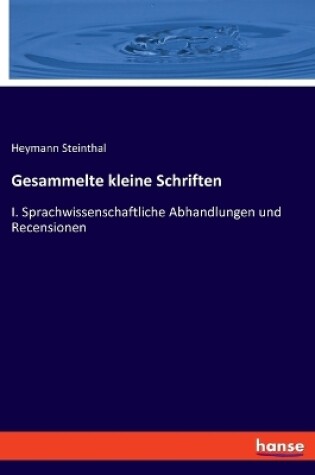 Cover of Gesammelte kleine Schriften