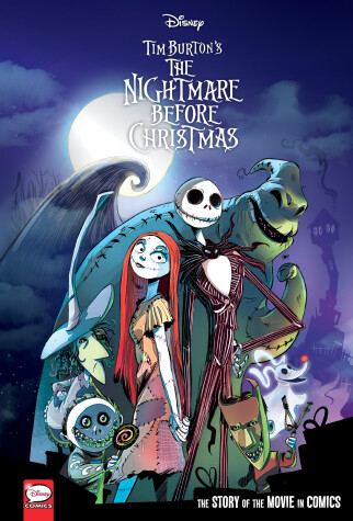 Book cover for Disney The Nightmare Before Christmas: The Story of the Movie in Comics