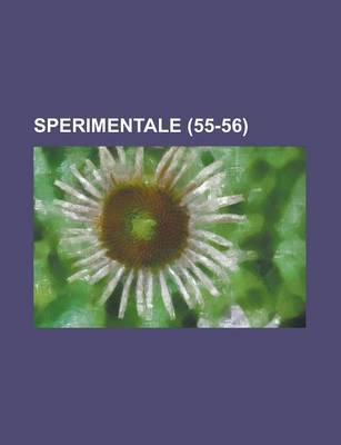 Book cover for Sperimentale (55-56)