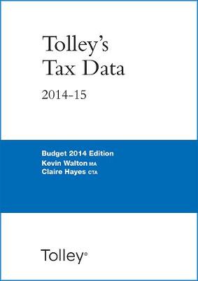 Book cover for Tolley's Tax Data 2014-15 (Budget edition)