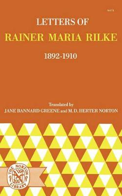 Book cover for Letters of Rainer Maria Rilke, 1892-1910
