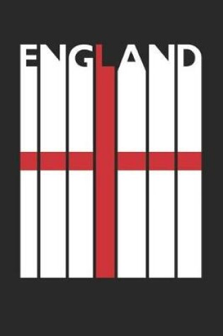 Cover of Vintage England Notebook - Retro England Planner - English Flag Diary - England Travel Journal