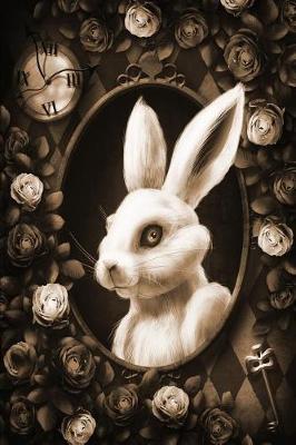 Cover of Alice in Wonderland Modern Journal - Inwards White Rabbit (Brown)