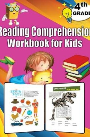 Cover of 4th Grade Reading Comprehension Workbook for Kids