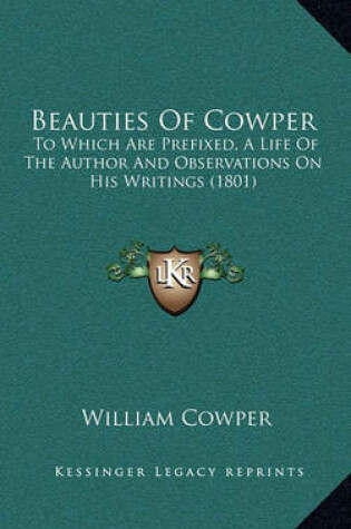Cover of Beauties of Cowper