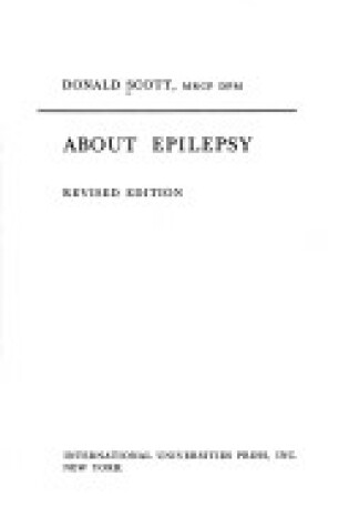Cover of About Epilepsy
