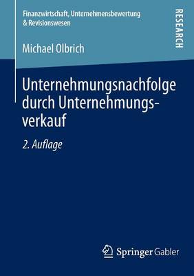 Book cover for Unternehmungsnachfolge durch Unternehmungsverkauf