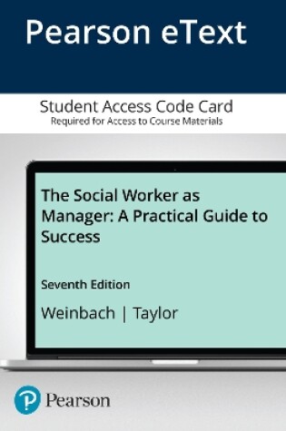 Cover of Social Worker as Manager, The