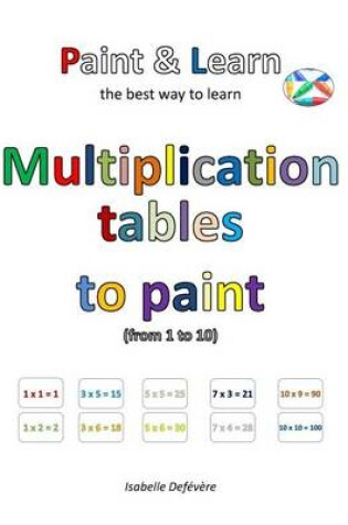 Cover of Multiplication tables to paint (from 1 to 10)